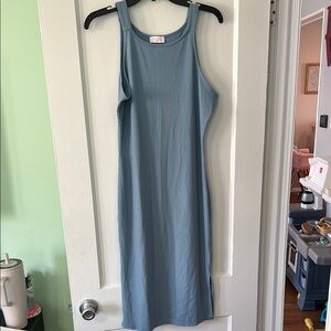 Blue Sleeveless Dress
